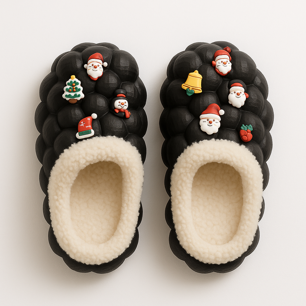 Sixmilude Winter Cloud Clogs – Warm Plush Lining, Outdoor-Ready Comfort