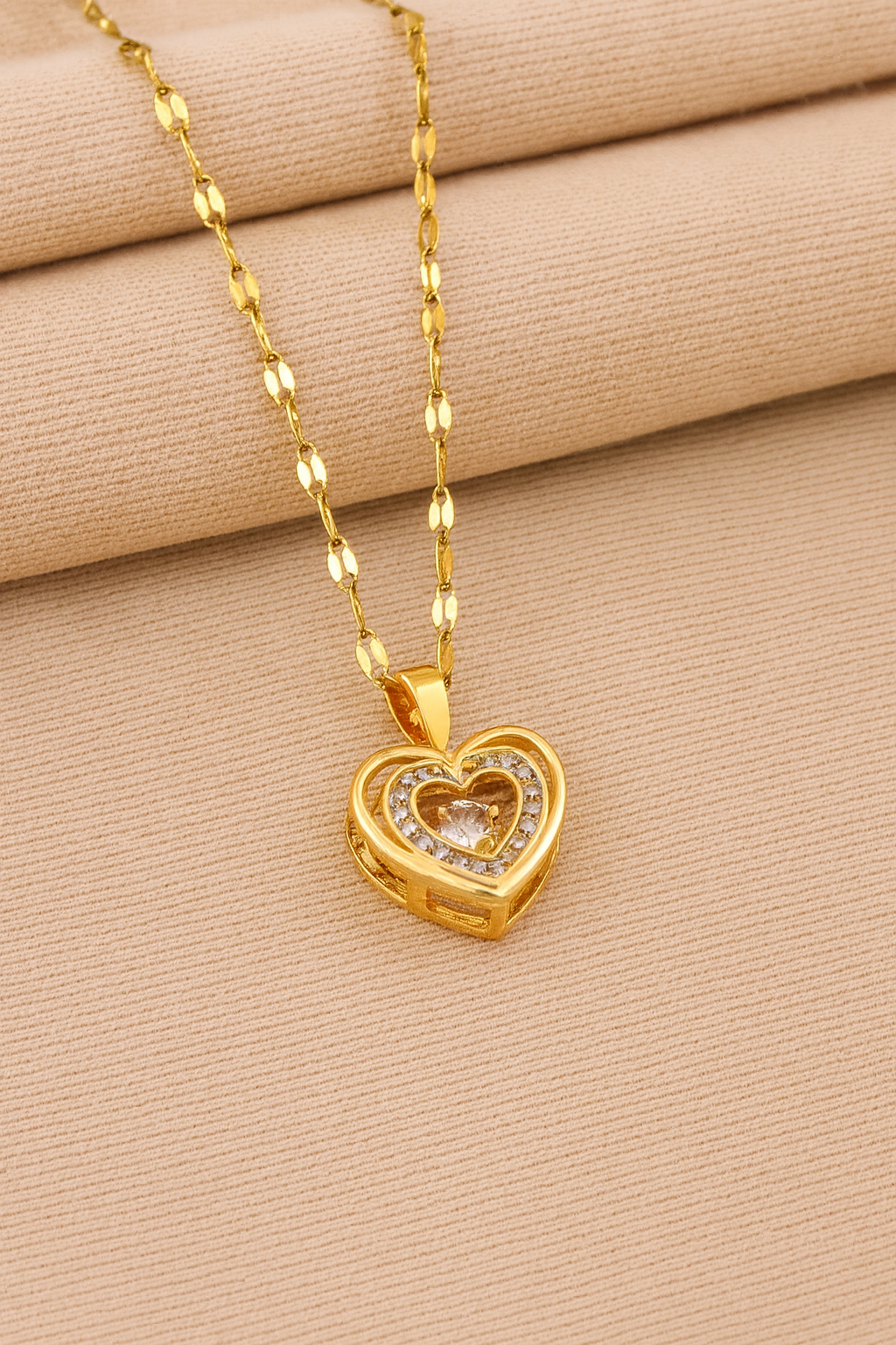 Sixmilude Double-layer Love Necklace