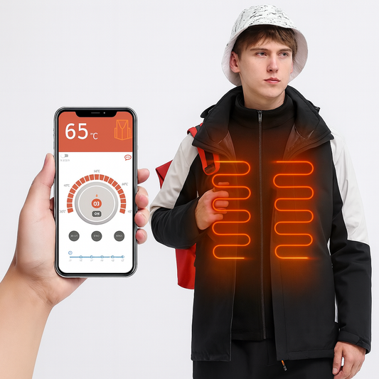 Sixmilude Smart Heating Shell Jacket Couple Winter