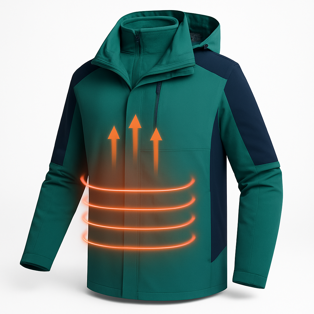 Sixmilude Smart Heating Shell Jacket Couple Winter