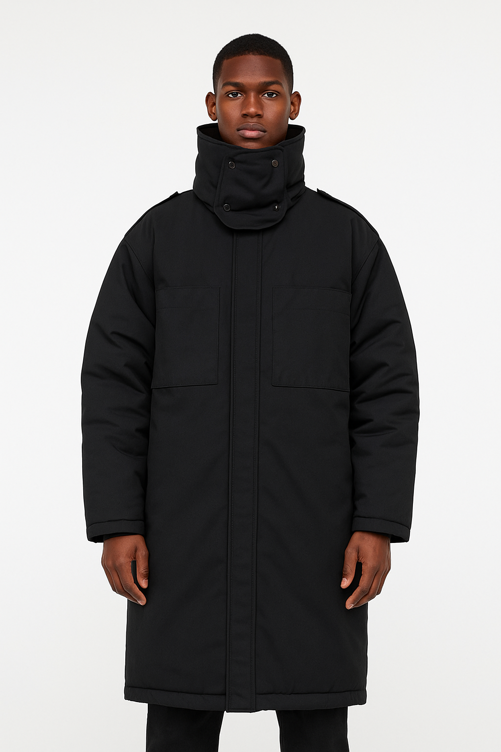 Sixmilude Stand-up Collar Windproof Padded Men's Jacket