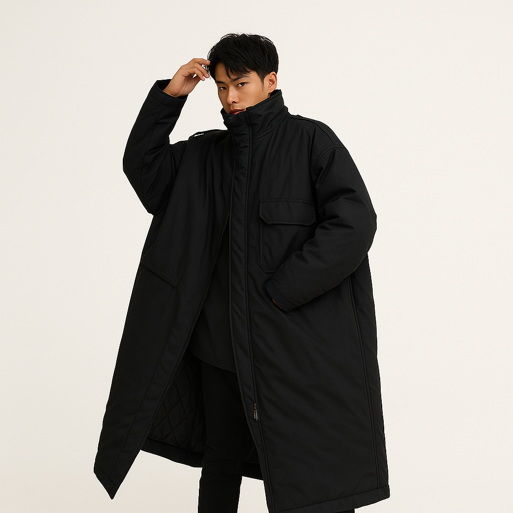 Sixmilude Stand-up Collar Windproof Padded Men's Jacket