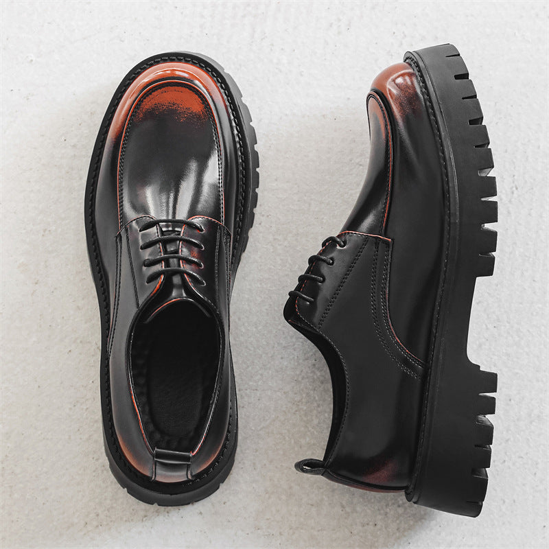Sixmilude Platform Leather Shoes