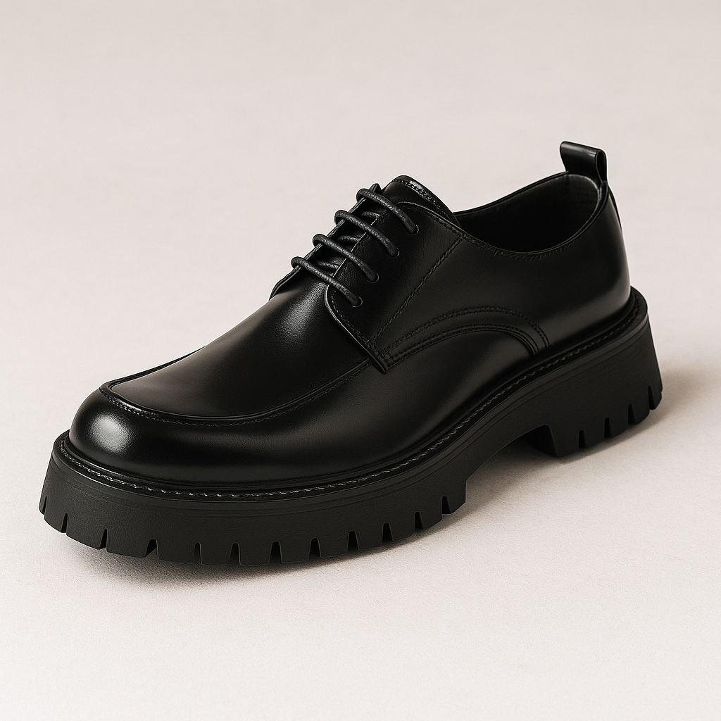 Sixmilude Platform Leather Shoes