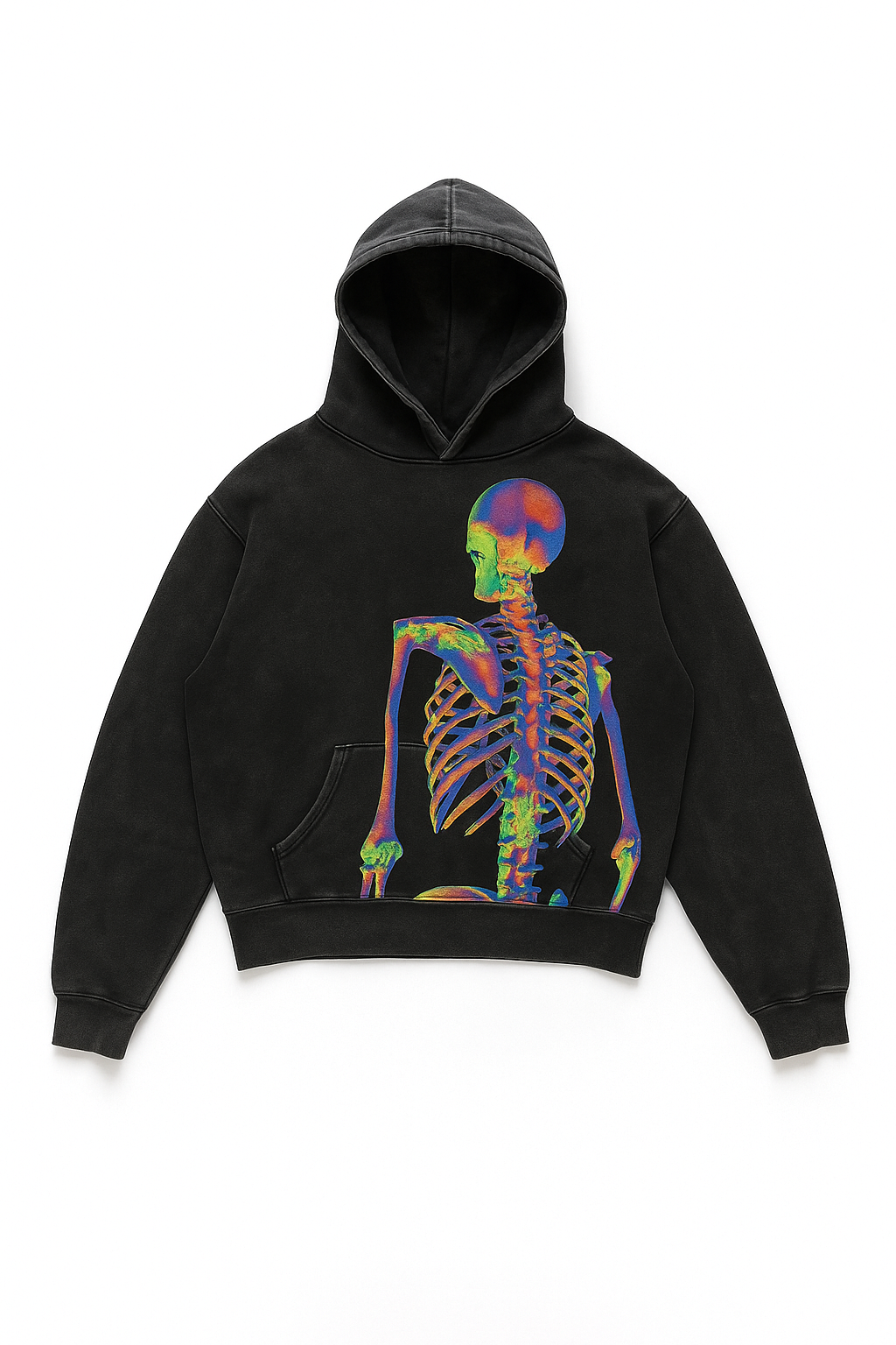 Sixmilude Casual Letter Explosion Print Hoodie Men Harajuku Vintage