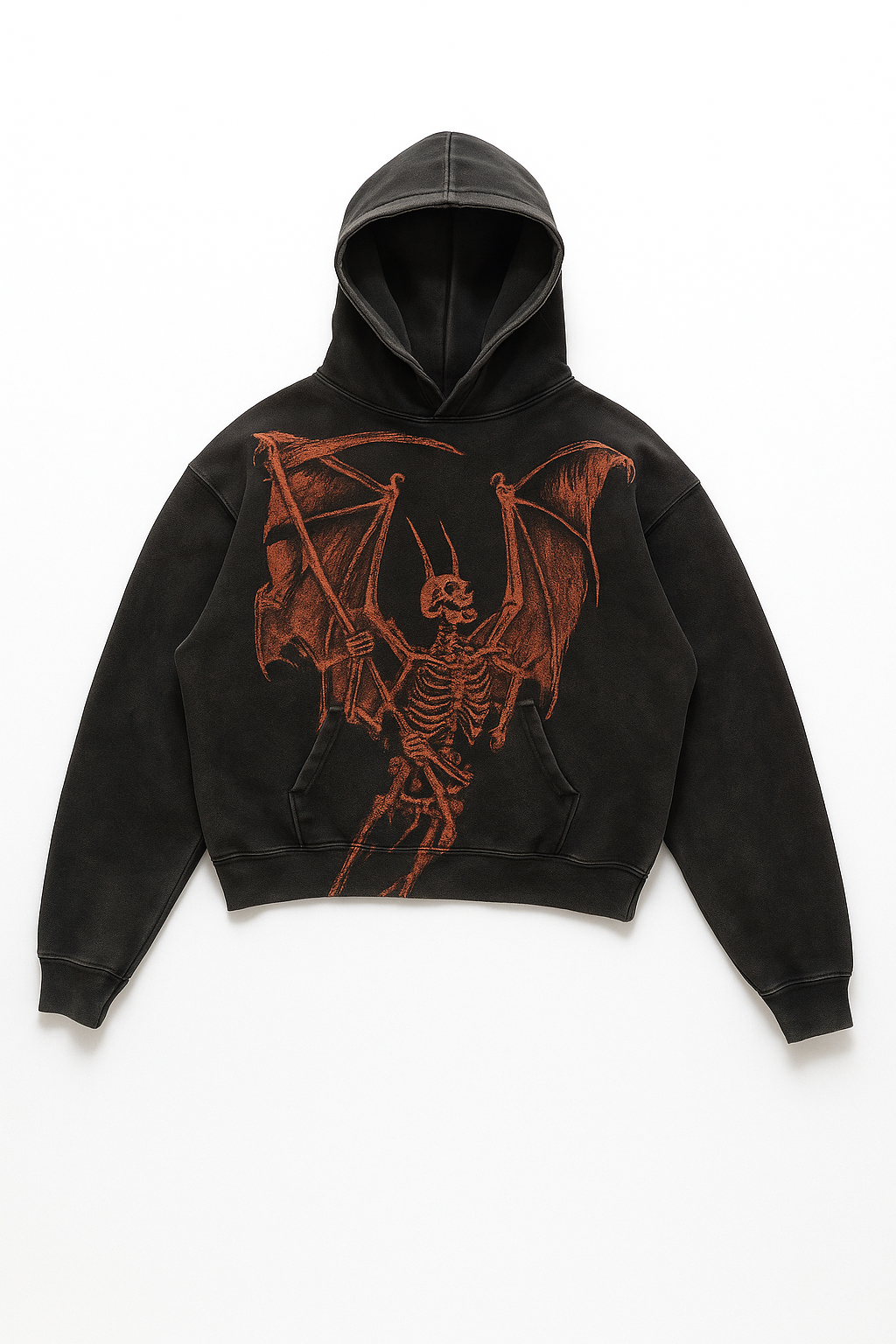 Sixmilude Casual Letter Explosion Print Hoodie Men Harajuku Vintage