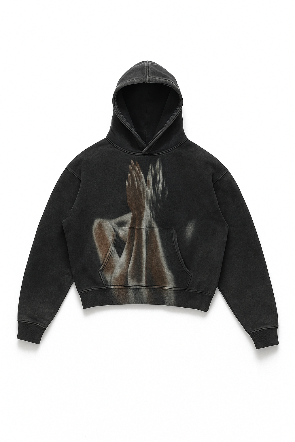 Sixmilude Casual Letter Explosion Print Hoodie Men Harajuku Vintage