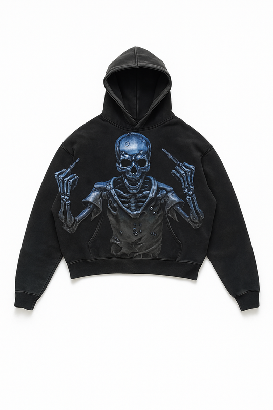 Sixmilude Casual Letter Explosion Print Hoodie Men Harajuku Vintage