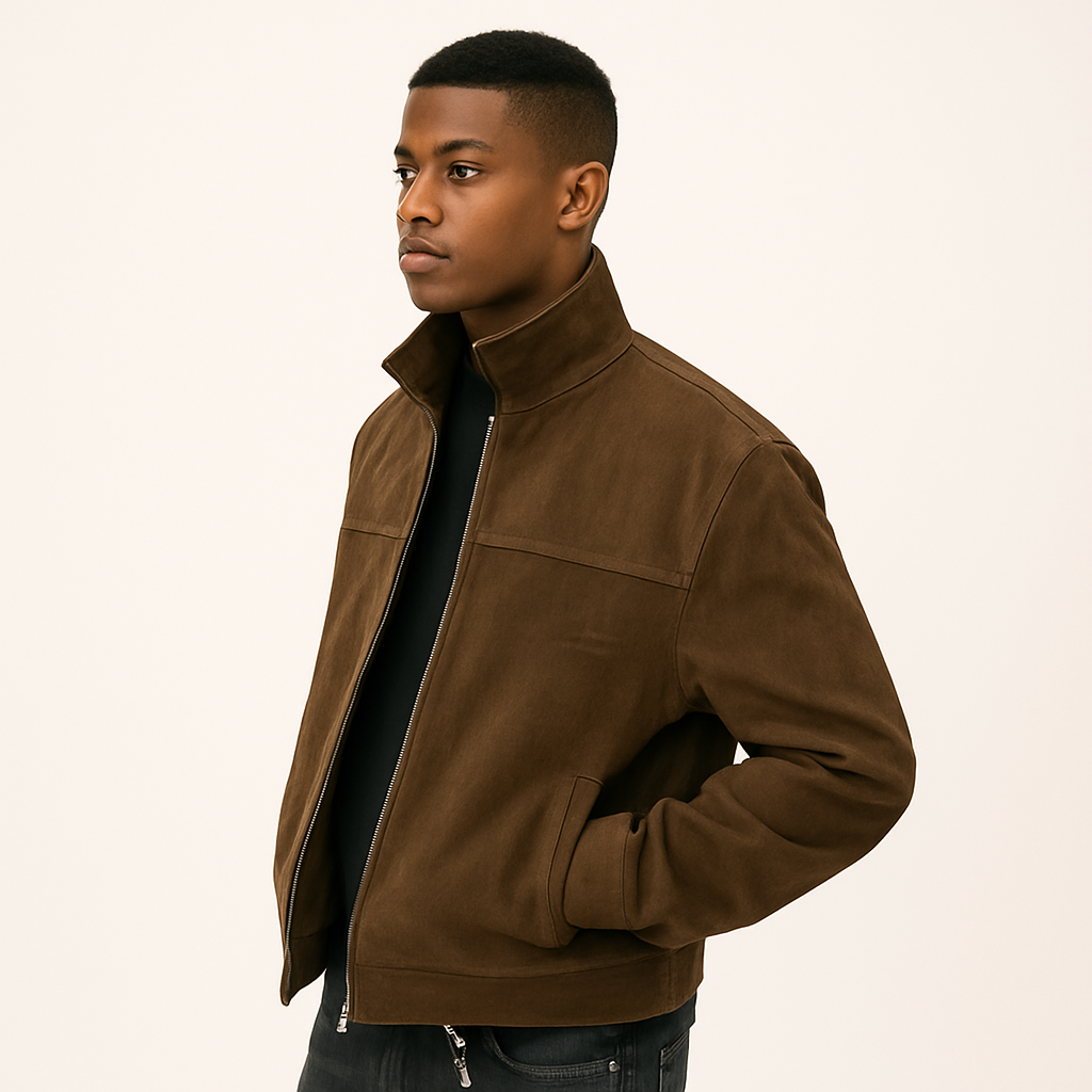 Sixmilude Loose American Retro Lapels Jacket For Men