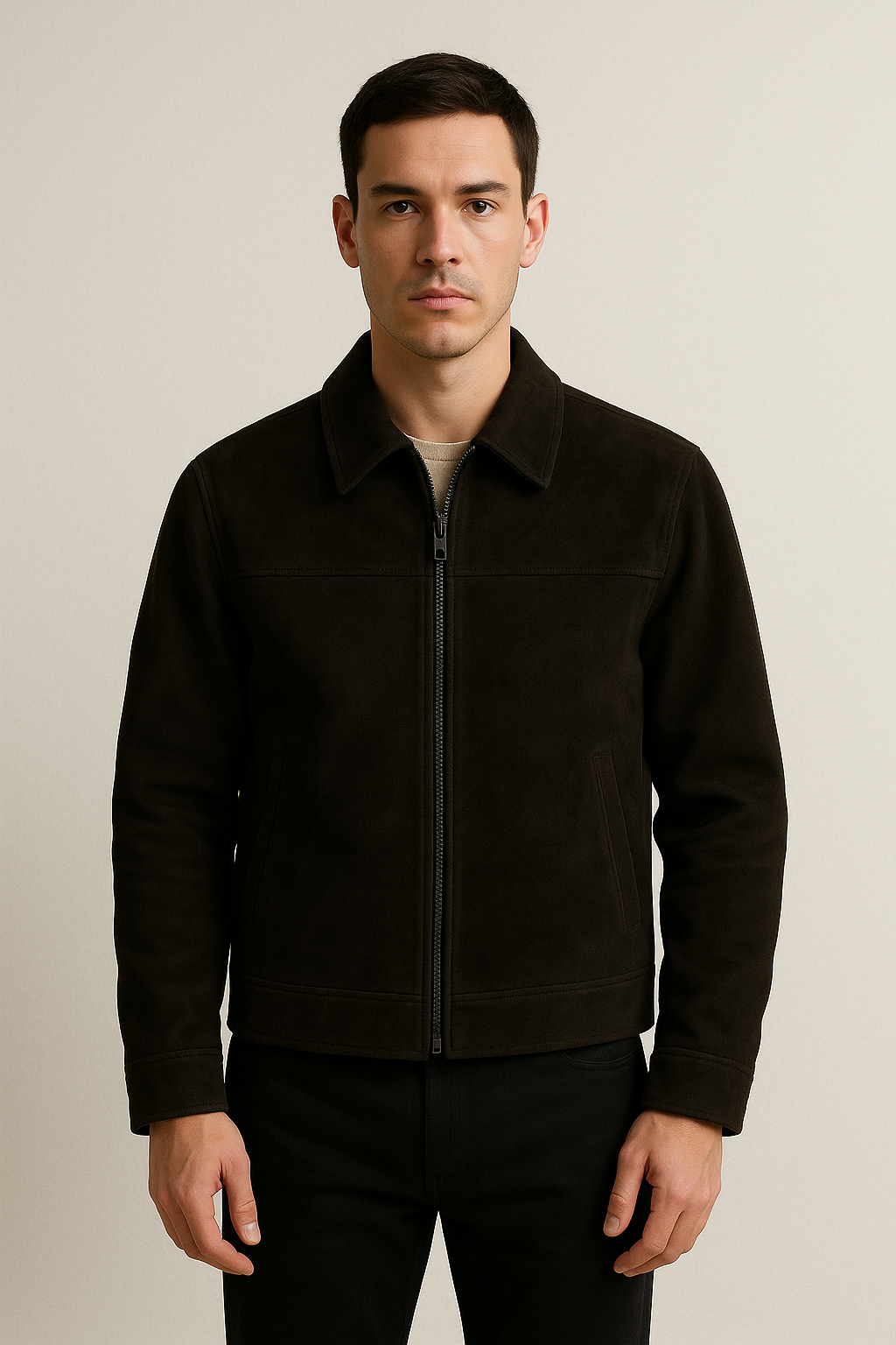 Sixmilude Loose American Retro Lapels Jacket For Men