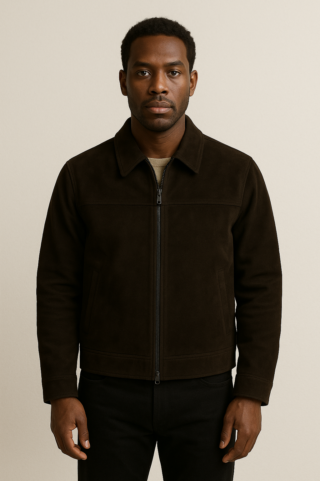 Sixmilude Loose American Retro Lapels Jacket For Men