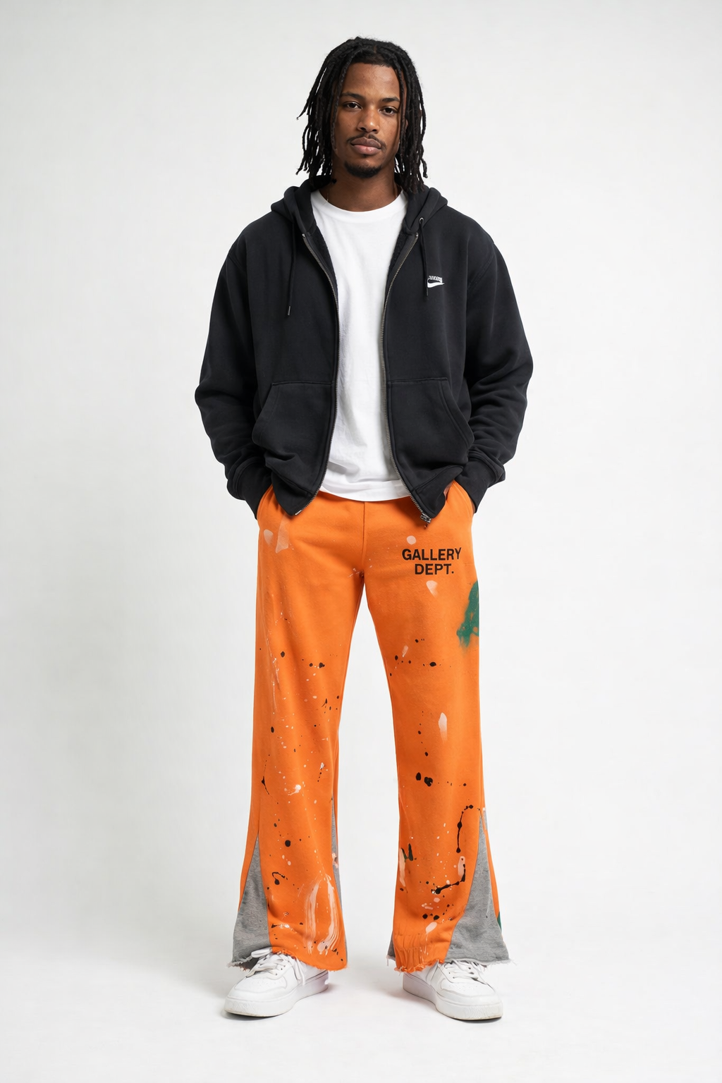 Paint Splatter Bootcut Sweatpants