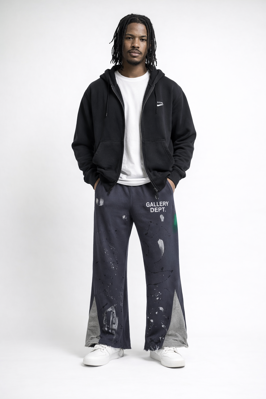 Paint Splatter Bootcut Sweatpants