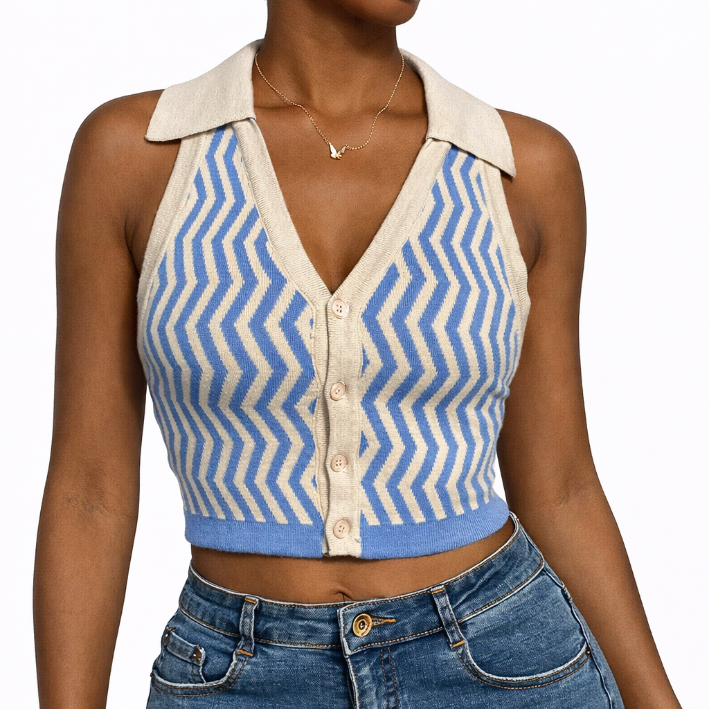 Monaco Knit Halter Vest