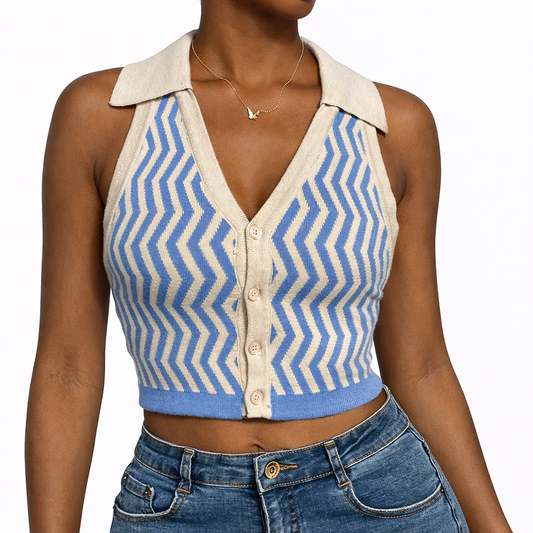 Monaco Knit Halter Vest