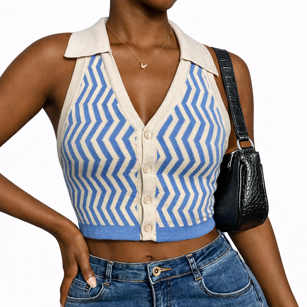 Monaco Knit Halter Vest