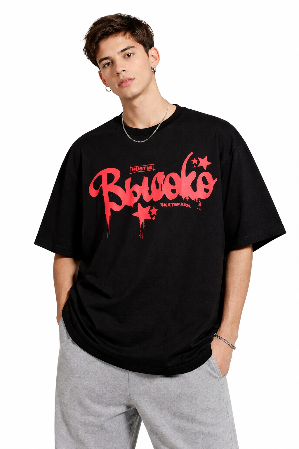 High Street Cotton Graphic T-Shirt – Casual Streetwear Tee