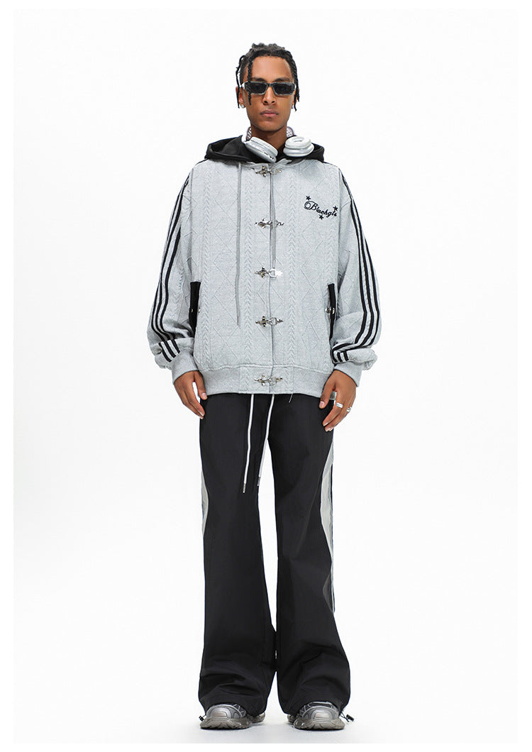 Striped Pants Contrast Color Sports Casual Pants