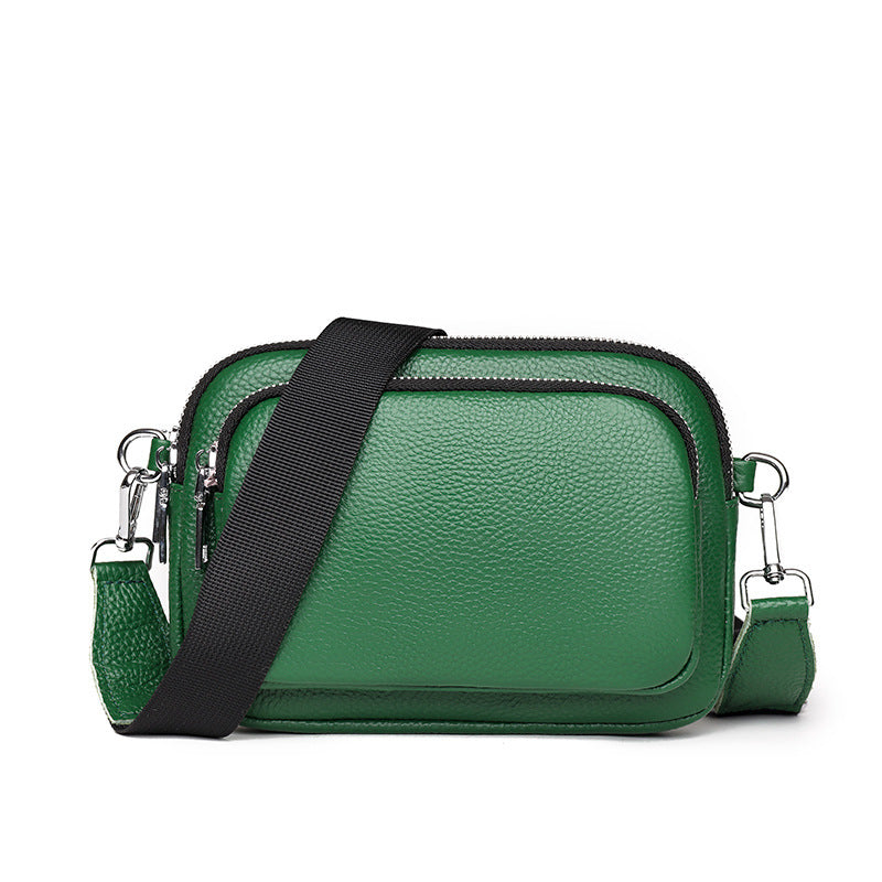 Trendy Fashion Multi-layer unisex Leather Handbag