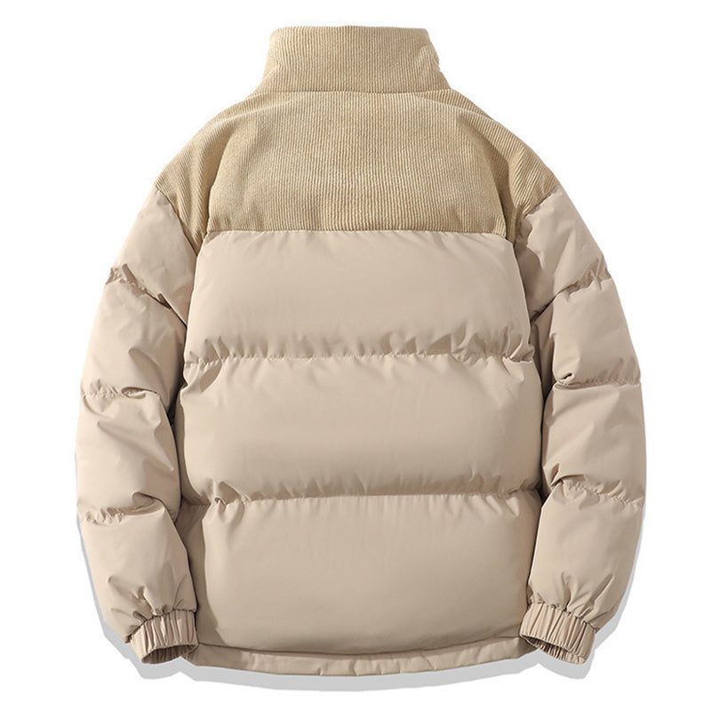 Sixmilude Winter Contrast-colored Coat Cotton Padded Jacket Unisex