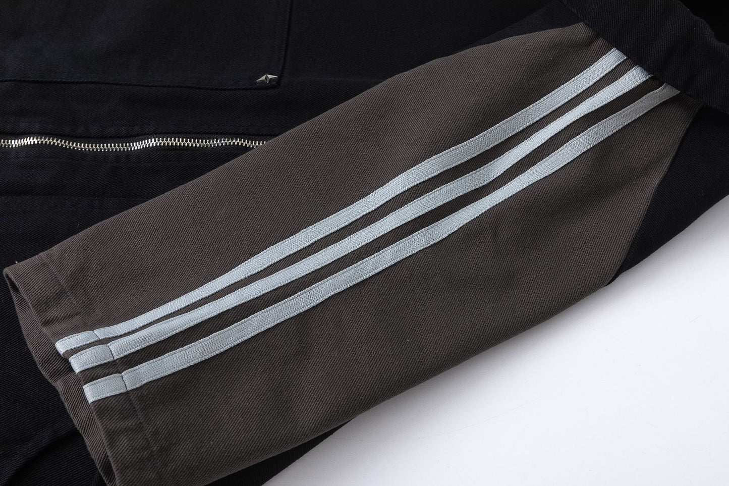 Sixmilude Retro Embroidery Bars Stitching Raglan