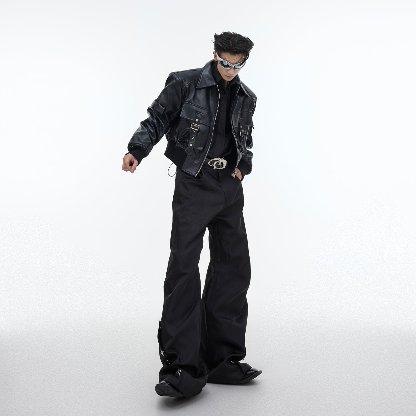 Liquid Gloss Micro Flare Pants – Deconstructed Fit