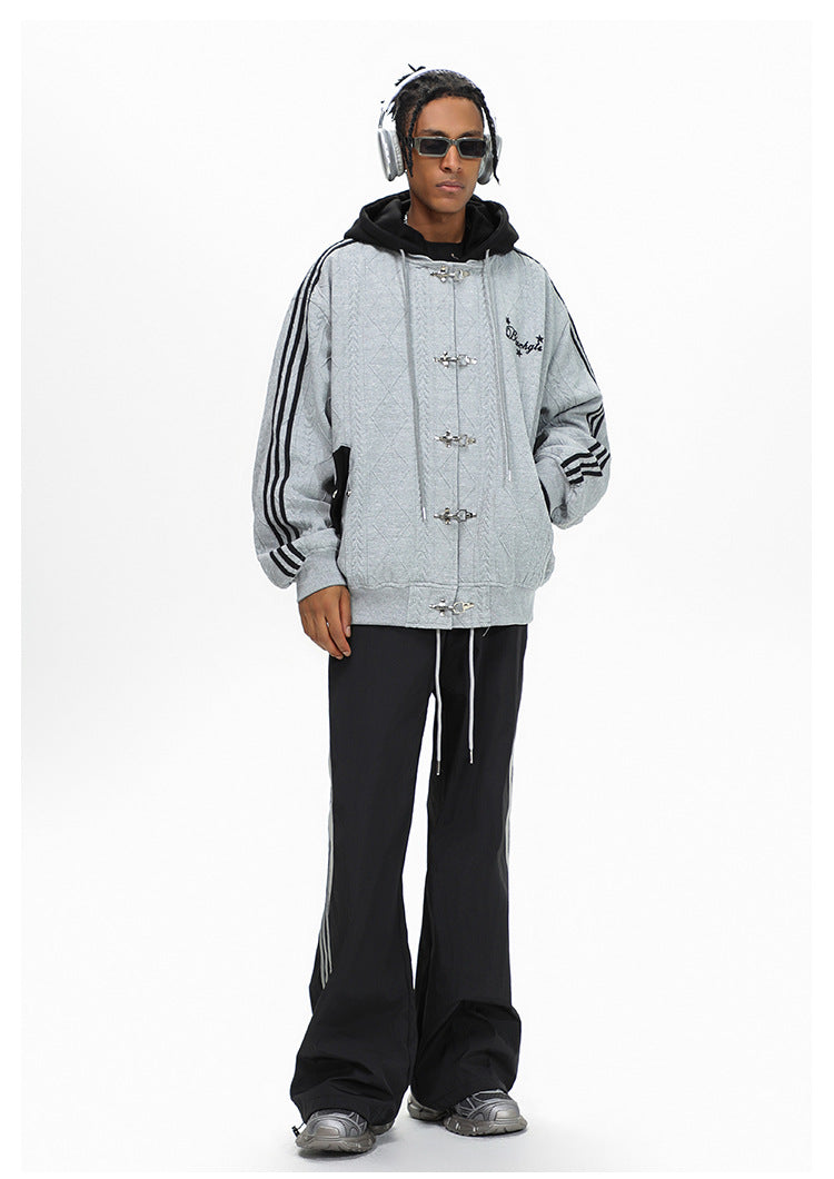 Striped Pants Contrast Color Sports Casual Pants