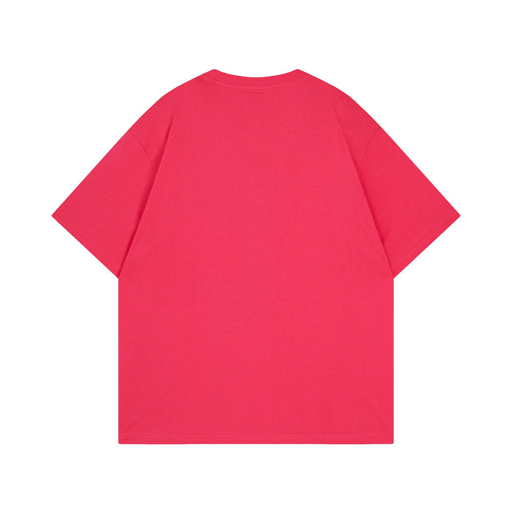 Inkjet Gradient Cotton T-Shirt – Loose Fit Street Fashion Tee