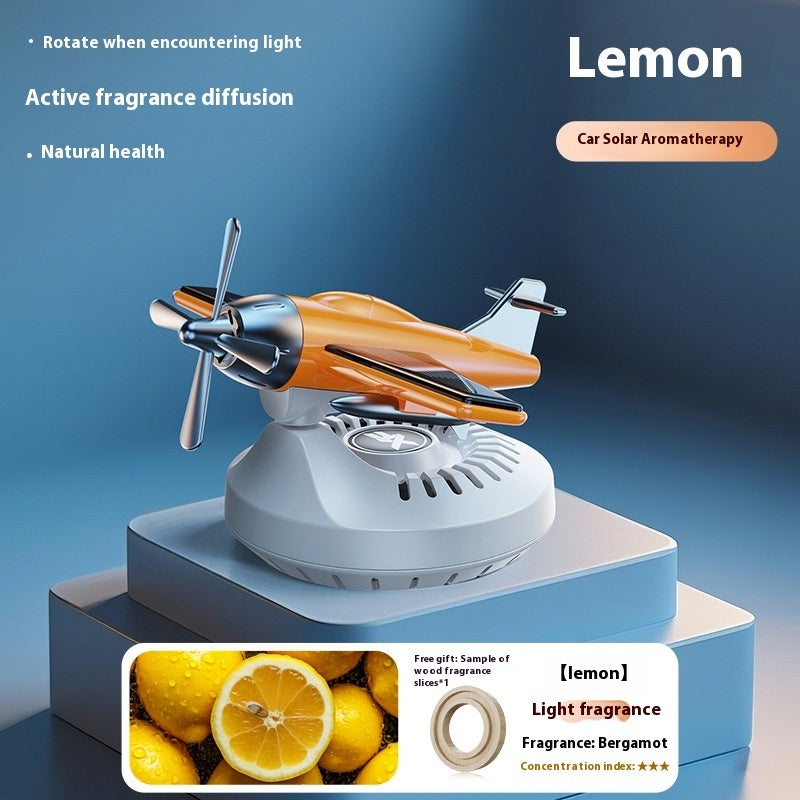 Rotating Solar Power Vehicle Perfume Holder Decoration Ornaments