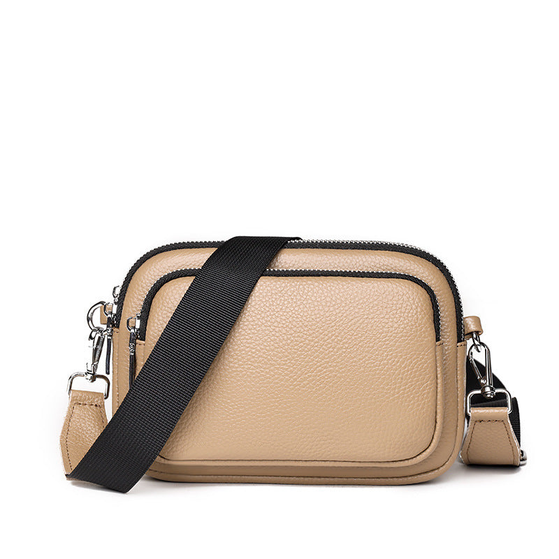 Trendy Fashion Multi-layer unisex Leather Handbag