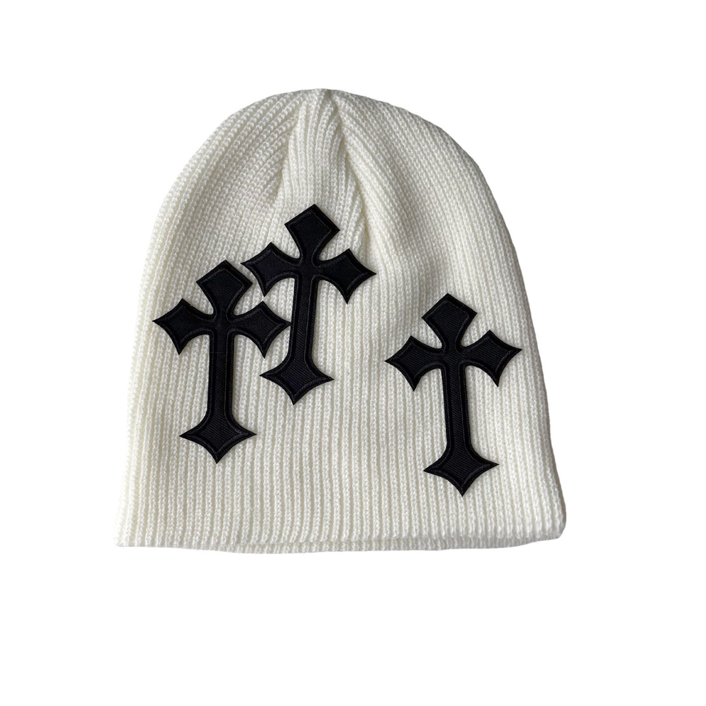 Sixmilude Dark Cross Woolen Cap Loose Pile Style Hat