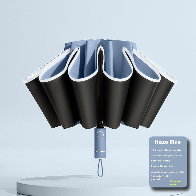 Fully Automatic Reverse Sunny And Rainy Sun-proof UV Umbrella