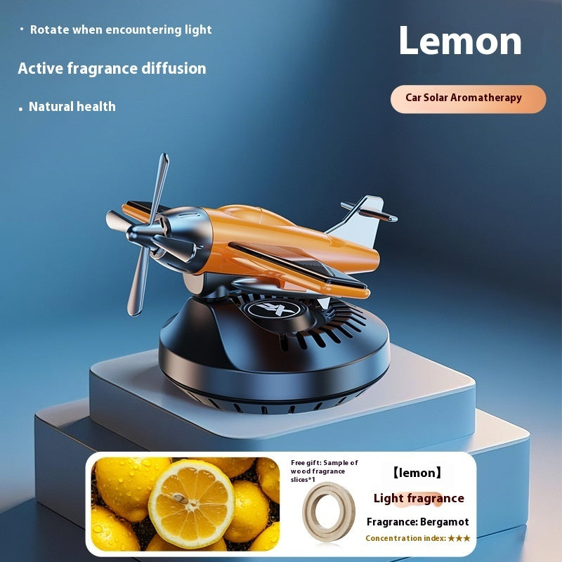 Rotating Solar Power Vehicle Perfume Holder Decoration Ornaments