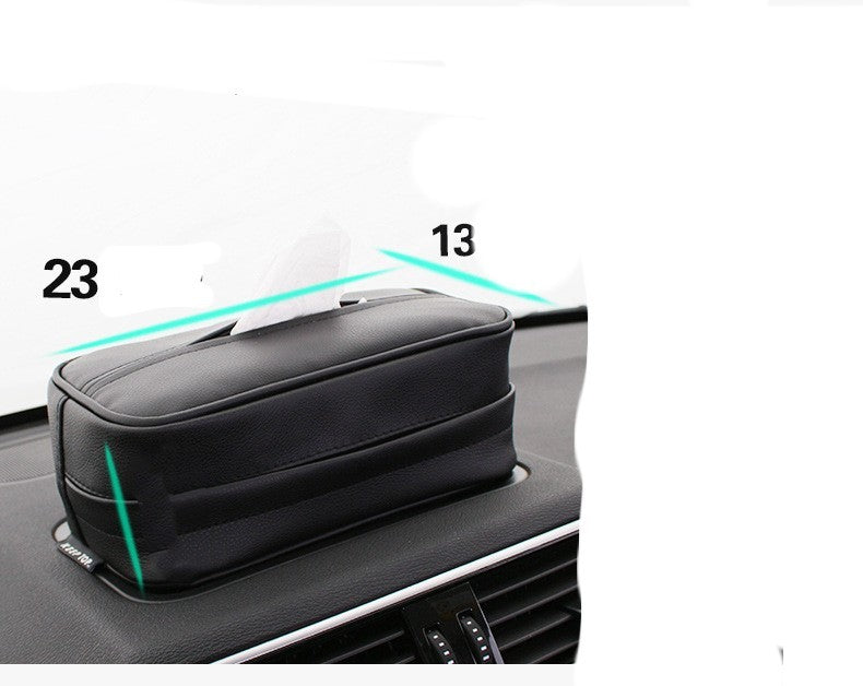 Car PU Hanging Leather Box Car Pumping Paper Bag