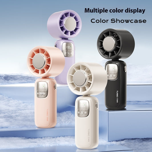 Refrigeration High-speed Handheld Fan Usb Outdoor Portable Folding Mini Fan
